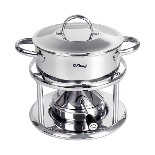 Kisag Vaglow stove stainless steel hot pot single small hot pot 16CM Elf Classic Set (Silver-Anti-scalding)