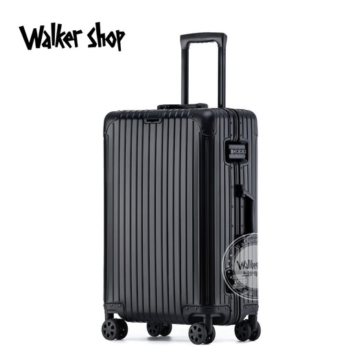 Walker Shop thickened all-aluminum alloy large-capacity 20-inch trolley suitcase business suitcase 28 multi-function boarding suitcase for men rose gold 28 inches (37 karat with a large capacity of about 92 liters)