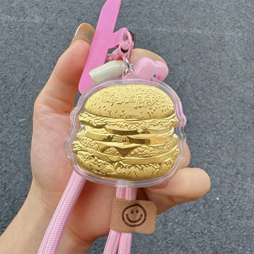 Gold French Fries Keychain Pense Pending Full Gold Gold 20mg Mg Bag/Milk Tea Mobile Telephone Bag Pending Accesorios colgantes Dé una novia Princesa por favor gana dinero Bag Lv Accesorios colgantes
