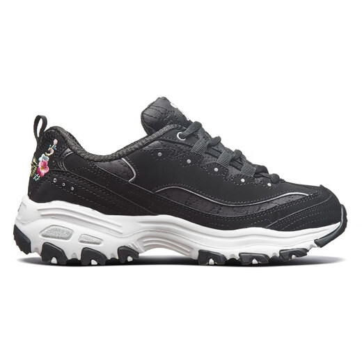 Skechers [Skechers]Skechers Skechers Women's D LITES series fashion strap sneakers 11977-BLK 35