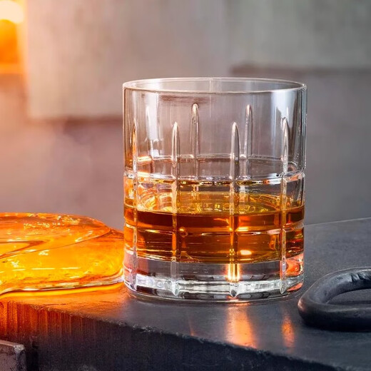 Orris Whiskey Cup STREET Home Wine Set Gift Box Wine Glass Handmade Crystal Glass Mid-Autumn Festival Gift Whiskey Cup (M)-1 Pack 360ml 1 Pack