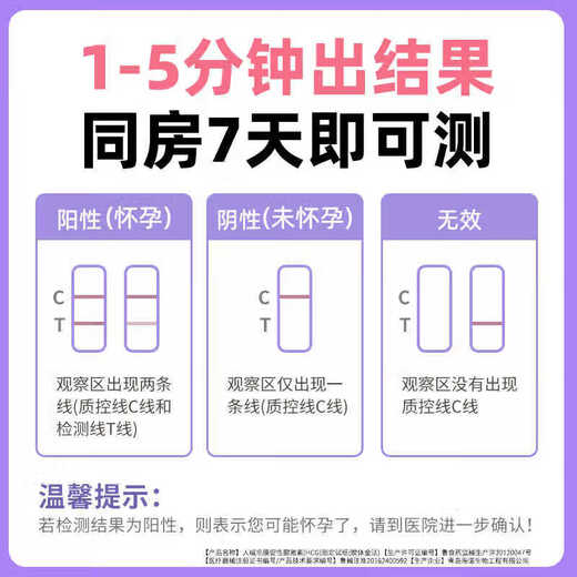 Pregnancy test stick, early pregnancy test paper card, accurate and high-precision test for pregnant women, 30 pieces of pregnancy test paper, private delivery