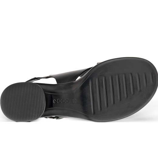 ECCO Women's Shoes 25 Summer New Sandals Cowhide Casual Comfortable Low Heel Fashion Casual Sandals 222813 222813-01001 37