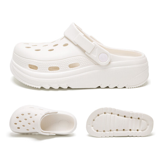 Lidani (TZLDN) Operationssaal Hole Hole Schuhe für Frauen, die für die Arbeit für die Arbeit in Sommerdamen dick-locked Nicht-Schlupf-Scheiß-Schlupfscheiben Strandsandalen