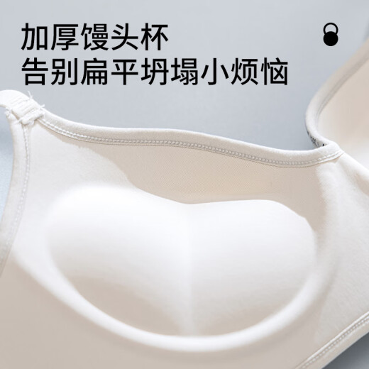 猫人 MIIOW内衣女小胸聚拢美背显大收副乳防下垂2025夏季新款无痕透气文胸罩 香槟色 S