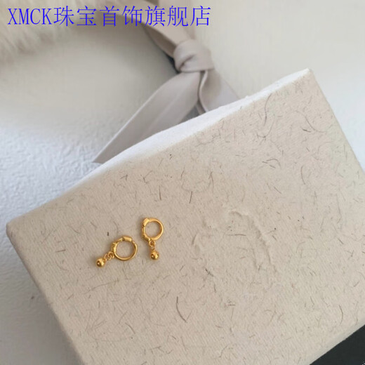 XMCK Old Phoenix does not need to take off mini small earrings, round bead earrings, women's pendant ear bones, 8mm gold earrings when sleeping