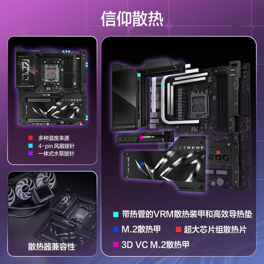 ASUS X870 X870E Placa base con AMD9000 Serie Ryzen R7 9800X33D 9950X33 CPU Tablero de placa base U Set Rog x870e Extreme R9 9900x3d sueltos sueltos