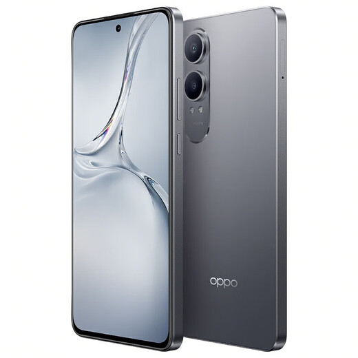 OPPO K12 plus 6400mah großer Akku, Snapdragon 7-Flaggschiff-Kern der dritten Generation, 120-Hz-Augenschutz 5G Gerade Bildschirm-Mobiltelefon, OPPOK12-Serie, Titanium Sky Gray [K12X Snapdragon 695] 8 GB+256 GB