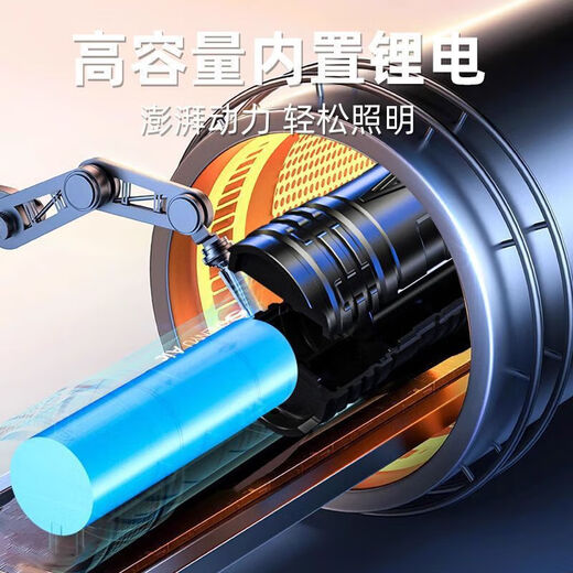 Strong light explosion king, strong light flashlight, rechargeable outdoor light, ultra-bright xenon searchlight, long-range beam light, ultra-long battery life, large capacity, household multi-function, convenient and durable, bright model, high-definition digital display