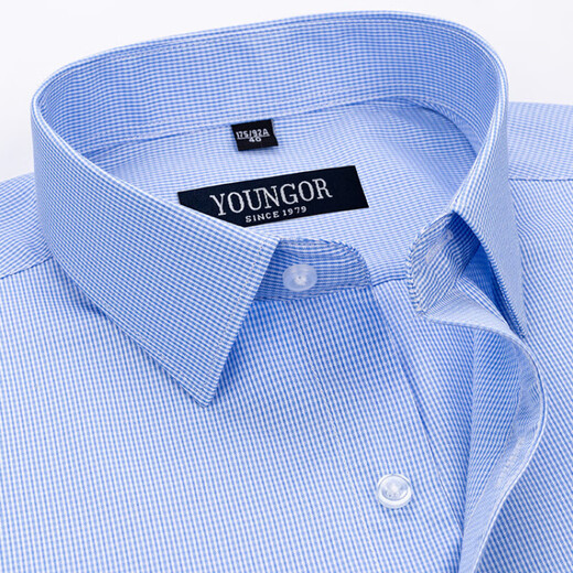 Yager-CEO Herren Kurzarm Shirt Summer Pure Cotton Business Casual Professional Outfit Anti-Falten-freie Streifen mittleren Alters DX6623 38 Vorschläge [100-120jin [Jin entspricht 0,5 kg]]