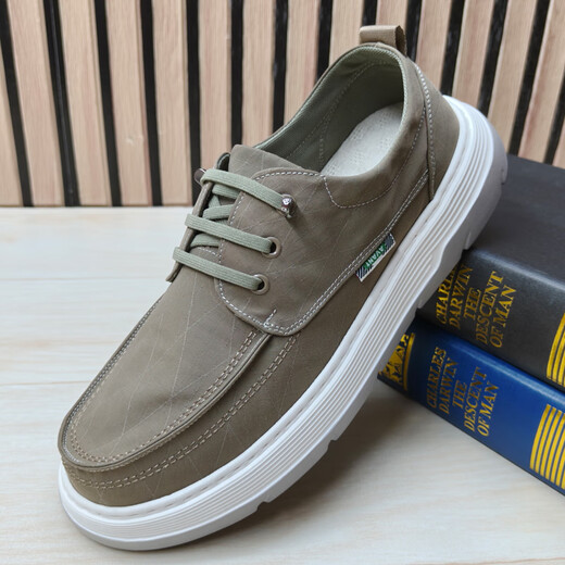 Qianpai Spring and Automne Chaussures pour hommes respirant les vieux chaussures célibataires pour hommes de Pékin et les personnes âgées larges épaisses Anti-slip confortable papa Chaussures pour hommes Q-13701 Black 38