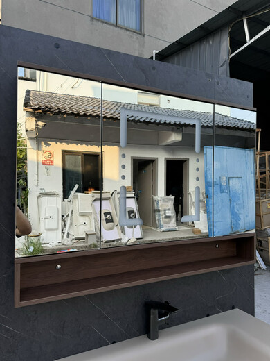 四季沐歌（MICOE）2025新款中古风风水镜柜杜丽家无缝一体盆浴室柜组合卫生间洗漱台 杜丽家12052