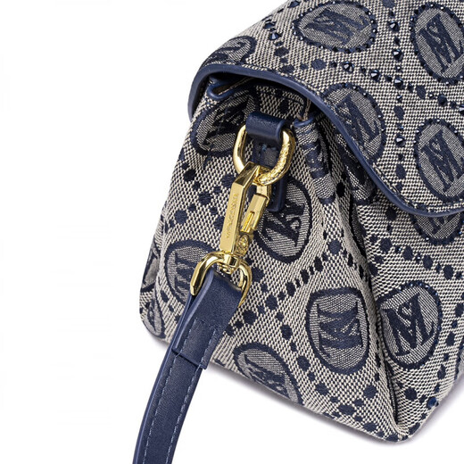 BORDIFENASI light luxury brand genuine leather bag women's bag shoulder bag commuter bag women's niche trendy large capacity baguette bag crossbody bag blue