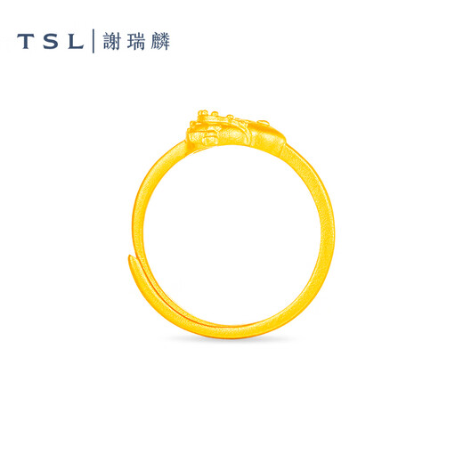 Xie Ruilin (TSL) gold ring SNOOPY Snoopy cultural travel series pure gold 5G technology offline same style X5229