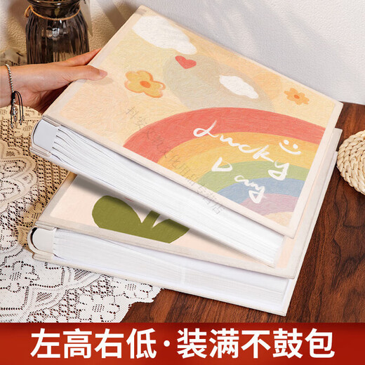 相册大容量纪念册插页5寸6寸7照片收纳家庭宝宝儿童情侣影集相薄 狗狗 【送礼盒】混装567810寸694张【标准/塑封可