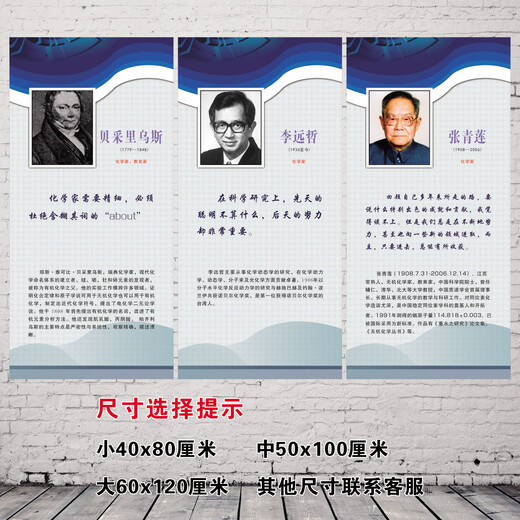 
Chemistry Laboratory Physicist Celebrity Quotes Introduction Classroom Arrangement Wall Painting Photo KT Board Exhibition Board Decoration Painting 1319 Big