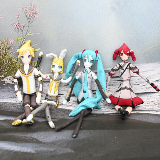 COOL VINE Virtual Singer Hatsune Miku Miku Gemini Accent Teto entourant Abstract Doll Mouse Dry Movable Ornements Movables Miku Yin 15 cm