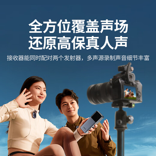 Green Alliance MIC6 wireless lavalier microphone one-to-two camera radio microphone live broadcast noise reduction mobile phone radio outdoor anchor video shooting professional equipment