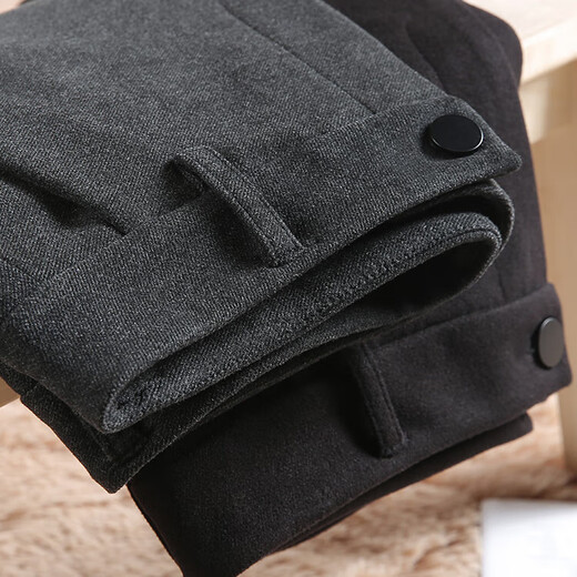 JIL ANON Shorts Women's Autumn and Winter Outerwear Winter 2025 New Slim Wool Thick Loose High Waisted Wide Leg A-Line Boot Pants Gray S 26