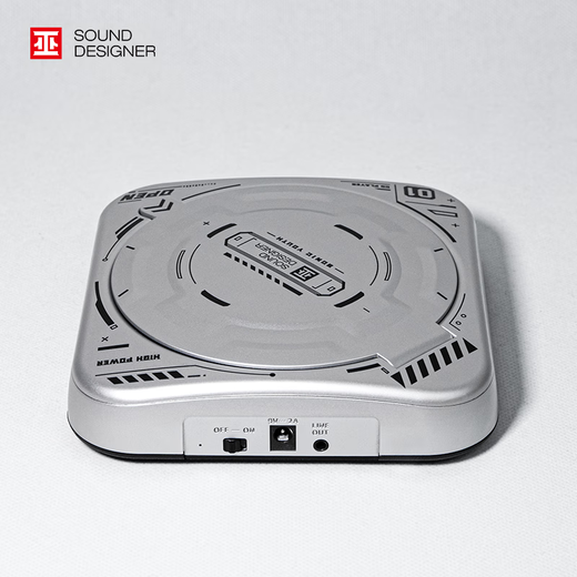 Wu Brand New Product Sonic Youth CD Player High Fidelity High Thrust Bluetooth Creative Gift Retro Album Pure CD Player Portable Silver