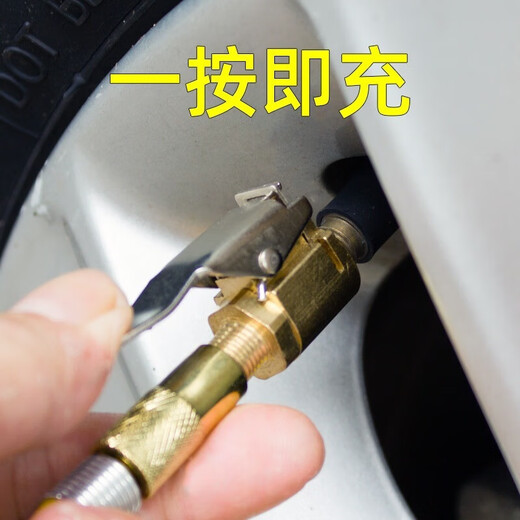 GUEIN car air pump accessories quick adapter car single and double cylinder air pump tire valve inflation adapter head air pump adapter nozzle (thread)