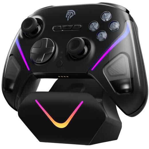 EasySMX Meteor D10 Wireless Game Controller Peripheral TMR Rocker Double Cut Trigger Switch2 Bluetooth PC Android Apple Mobile Computer Steam Ming Mo Yuan Xu Zhi Yu Mist Hidden Black