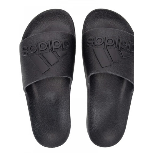 Adidas sandals men's and women's shoes 2025 summer new outdoor sports beach shoes casual light flip flops IF7371/all black/one flip flops 38