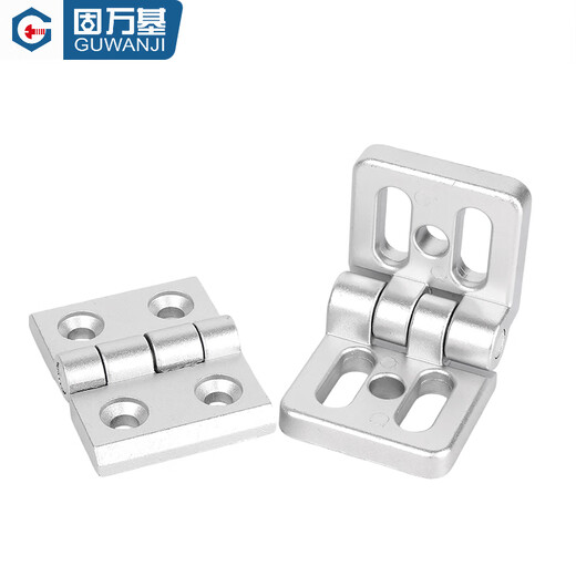 Guwanji Bisagra de perfil de aluminio Aleación de zinc Tipo 30/3040/40/45 Bisagra de metal Caja de distribución silenciosa Puerta de gabinete Marco de ventana Eje redondo 3030 D (1 pieza)