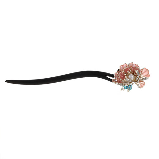 Su Shiliu peony flower hairpin new Chinese style women 2025 new high-end sandalwood Hanfu headdress hair accessories national style hairpin gift national beauty peony flower hairpin