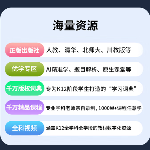 Alpha Emperor's new smart pocket learning machine, full subject synchronous course, primary school, junior high school and high school students, famous teacher video, English language, mathematics reading machine, listening treasure, repeat reading tutoring tutor, 8GB+128GB