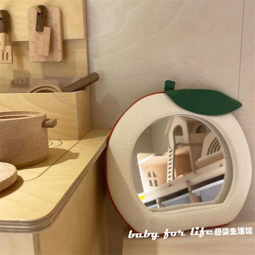 
ins Korean car baby baby safety seat apple shape rearview mirror reflector anti-fall acrylic mirror rabbit