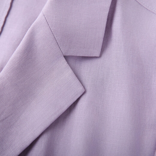 
Fiber Show [Intellectual and capable temperament Lacele Suit Jacket] Large size women's fat mm2025 summer new style 2694 purple 6XL