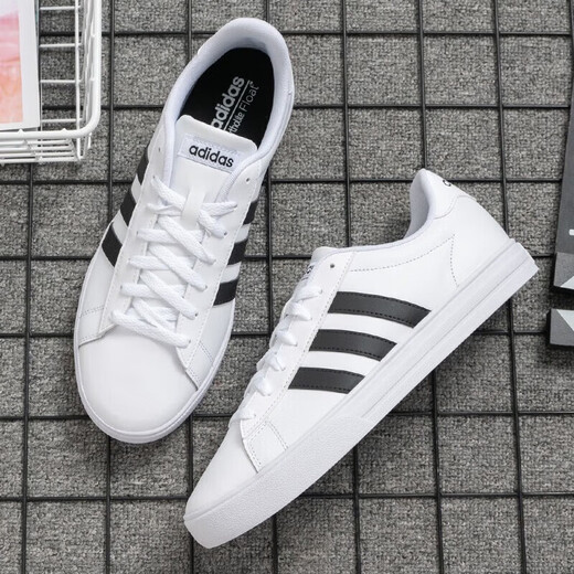 Adidas Men's Shoes Мужские новые спортивные туфли для ботинки для ботинки с дышащими туфлями белые туфли Canvas Shoes Casual Shoes aw3889/белый холст 41
