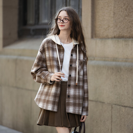 TonLion 2025 winter women's casual hooded coat style long-sleeved shirt