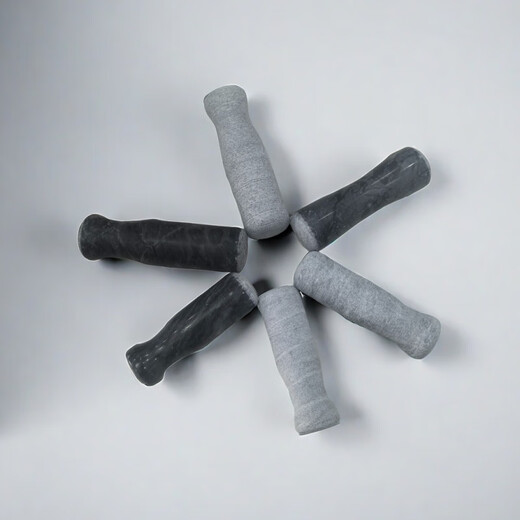 Qi Yuemang garlic pounder stone hammer garlic nest stone hammer garlic mortar stone hammer stone hammer stone bar stone mortar hammer garlic hammer old-fashioned stone hammer frosted bluestone hammer about 12.5cm