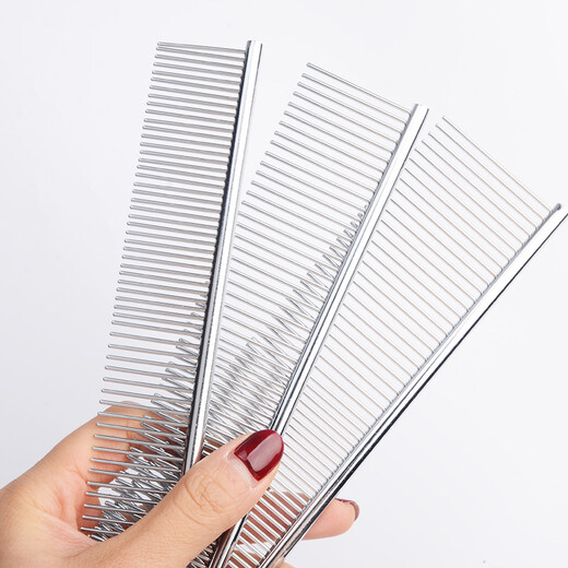 Laiwang brothers cat comb pet dog row combing remove floating hair combing artifact to open knot comb cat hair cleaner special for combing large row combing