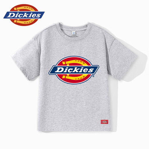 Dickies Kinderkleidung Kinder kurzärmeliges T-Shirt für Sommerjungen reine Baumwolle atmungsaktive halbe Ärmeln Girls Mode College Style Summer Kleid modisch