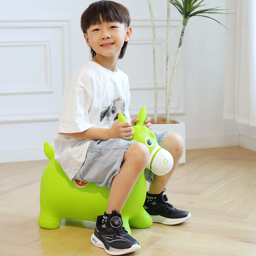 Jaja juguetes infantiles para niños caballo 3-6 años balanceo de caballo inflable guisante de guisante inflable kindergarten sense entrenamiento de la escuela de cumpleaños regalo