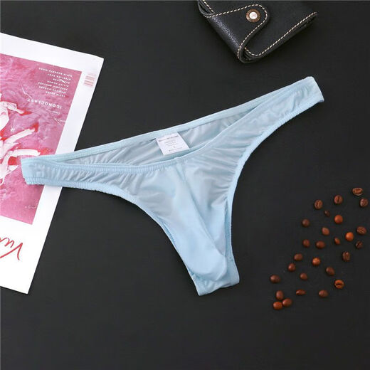 Banfishi's new men's sexy thong elephant trunk men's T-bullet separated low-waisted single thong top trendy men's white 1 piece S (1'9-2'1)