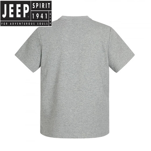 Jeep Spiritf6627 Street Trend Neutral Dekonstruktion Spleißdesign Herren Fit Box Edition Raum Baumwolle Kurzarm T-Shirt Schwarz S