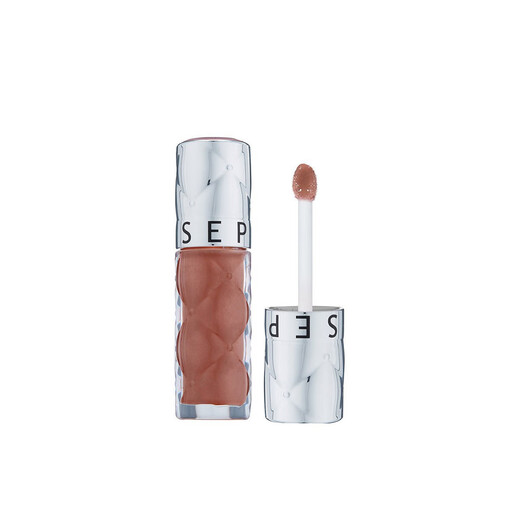 Sephora Plump Honey Lip Glaze Nude Color 02 Gentle Milk Tea 6ML Mirror Temperament Commuting Pouty Lips Lip Gloss