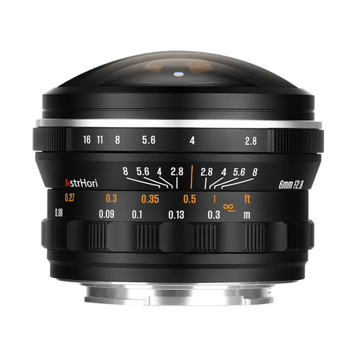 Rock Star AstrHori full-frame circumferential fisheye lens 6mmF2.8 ultra-wide angle suitable for E-mount a9III, a7r4a, r8, Z9, LUMIX S9 and other mirrorless cameras, official standard Nikon Z mount