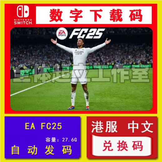 SNS Switch DLC Nintendo Digital Edition Download Code Extension Ticket Season Ticket Ticket Redemption Code de jeu EA Sports FC 25 Hong Kong Server
