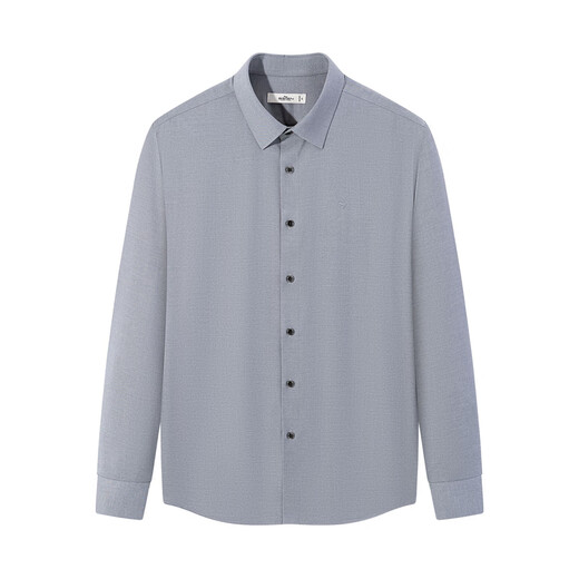 Qipai Solona far infrared heat storage men's 2025 autumn lapel micro-brushed soft business long-sleeved shirt