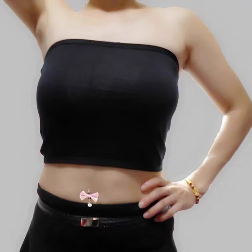 Summer white modal bra-wrapped polycotton base bra long anti-exposure thin tube top for women without pads large size 2 pieces white 29 styles L (100-130Jin Jin equals 0.5kg)