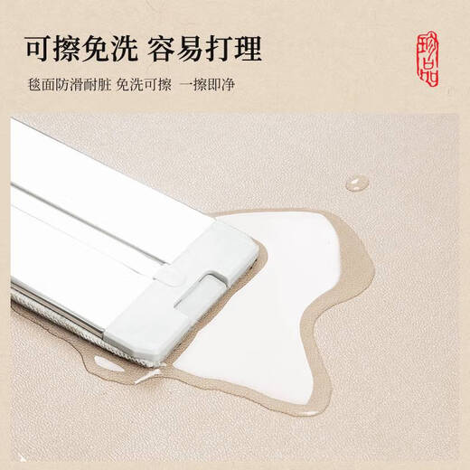 咏幻中式金黄色风水入户门地垫pvc免擦洗进门口玄关防滑耐脏脚垫地毯 百福具臻-棕色-12164 1件数 120*160CM全身水洗无惧污