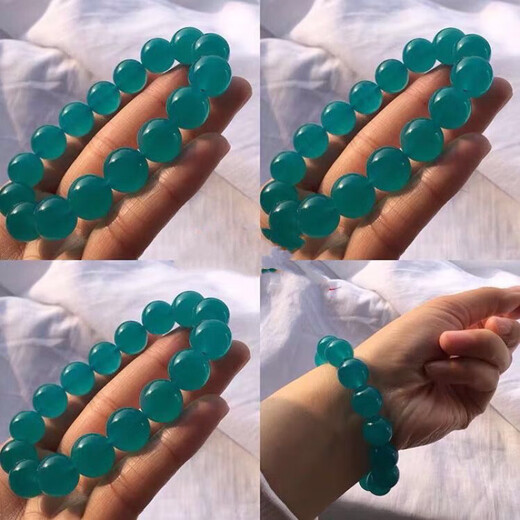 Mochen MOEYCIOR7a collection grade Mozambique ice natural amazonite bracelet for men and women single circle multi-circle bracelet blue-green crystal collection grade 13mm