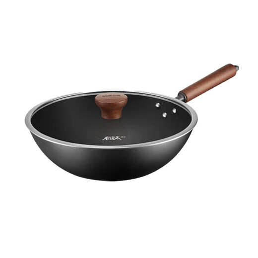 SUPOR wok cast iron titanium uncoated wok not easy to stick gas induction cooker universal EC32AYT01