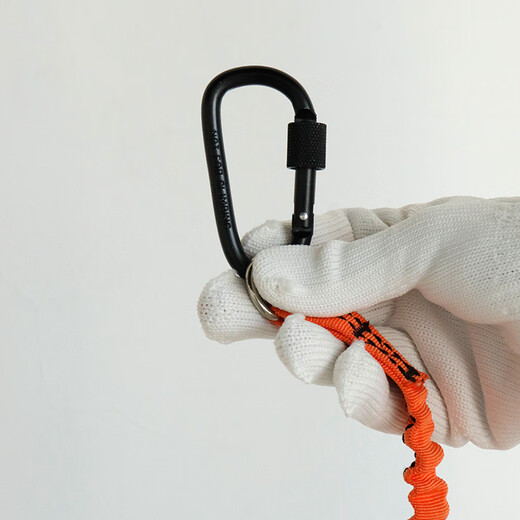 Minggu tool anti-fall rope, high-altitude work wrench, hammer safety rope, reflective wire rope, telescopic elastic tool anti-fall rope, orange CW671236