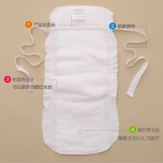 Pantalon à couches pour bébé ours à carreaux Pouches de couches lavables en été en été imperméable imperméable et à l'épreuve d'urine pour bébé coton de coton Nouvelle vie (coton écologique à trois couches) 1 pack